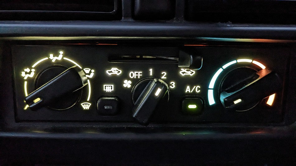 T5 LED メーター球 エアコン球 ホワイト 白 エアコンパネル 12V 3連 汎用 LED電球 3個セット ミニキャブ クリッパーなど 【新品】