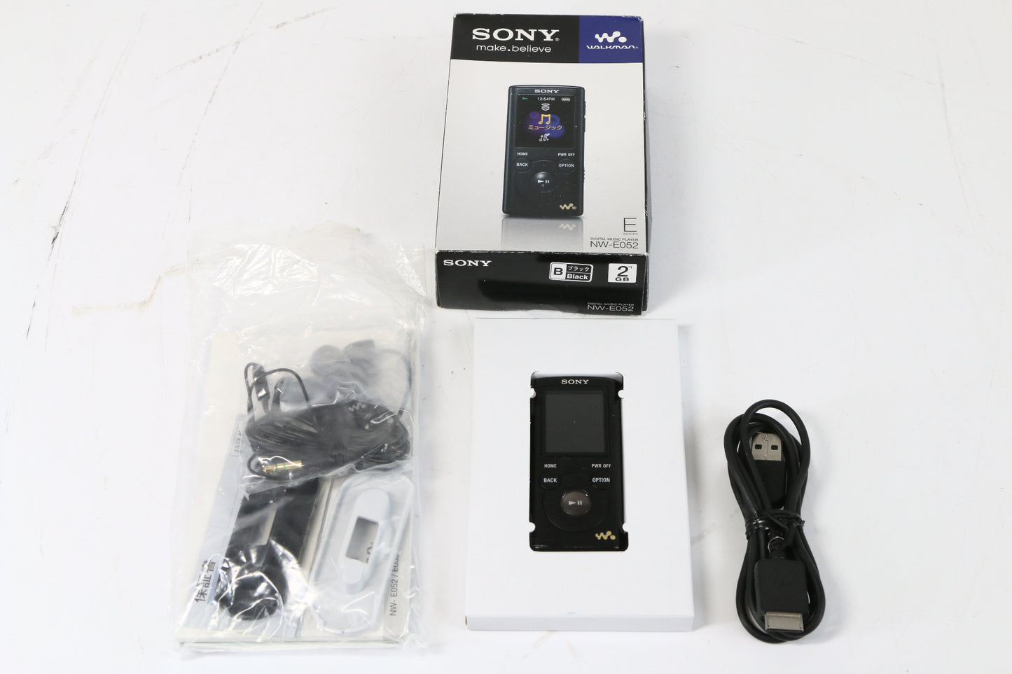 SONY ウォークマン Eシリーズ 2GB ブラック NW-E052/B 【中古美品】