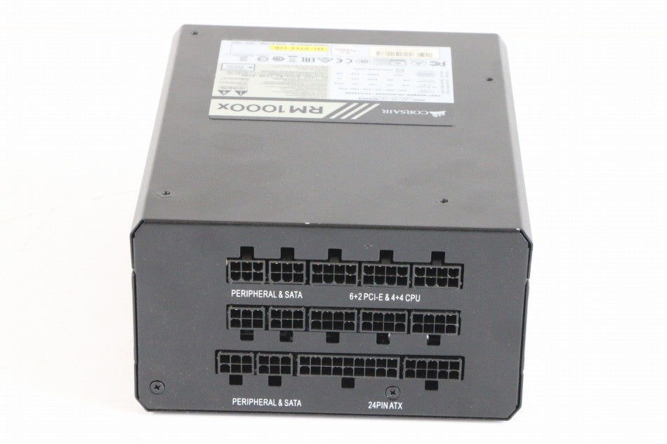 Corsair RM1000x 80PLUS GOLD認証取得 1000W静音電源ユニット PS596 CP-9020094-JP 【中古品】