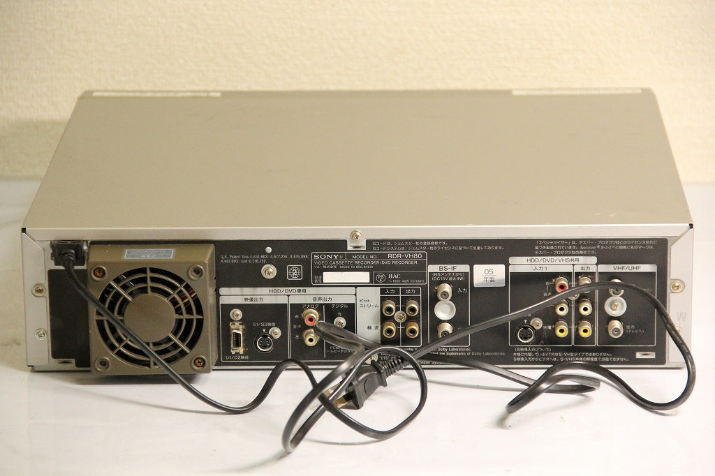 SONY “スゴ録” RDR-VH80 HDD搭載VHSビデオ一体型DVDレコーダー 【中古品】