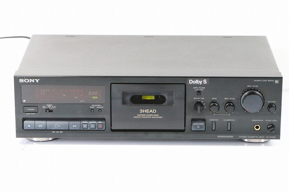 SONY TC-K710S 3ヘッドカセットデッキ 【中古品】
