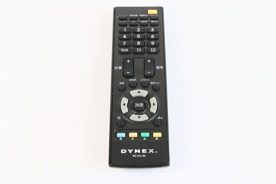 DYNEX テレビリモコン RC-211-0A 【中古品】