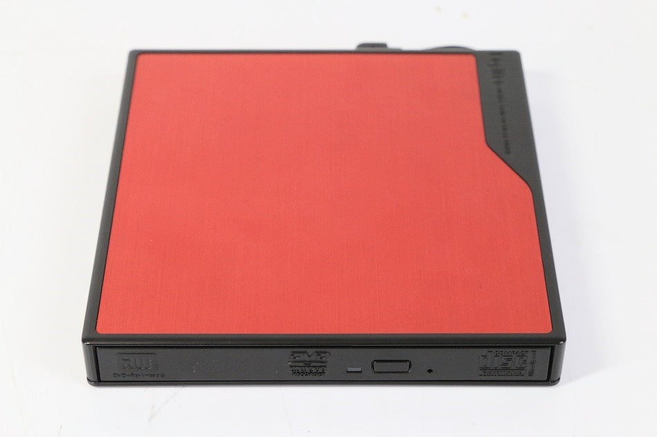Logitec ポータブル DVDドライブ ArcSoft Total Media Extreme 2 レッド LDR-PMG8U2VRD 【中古品】