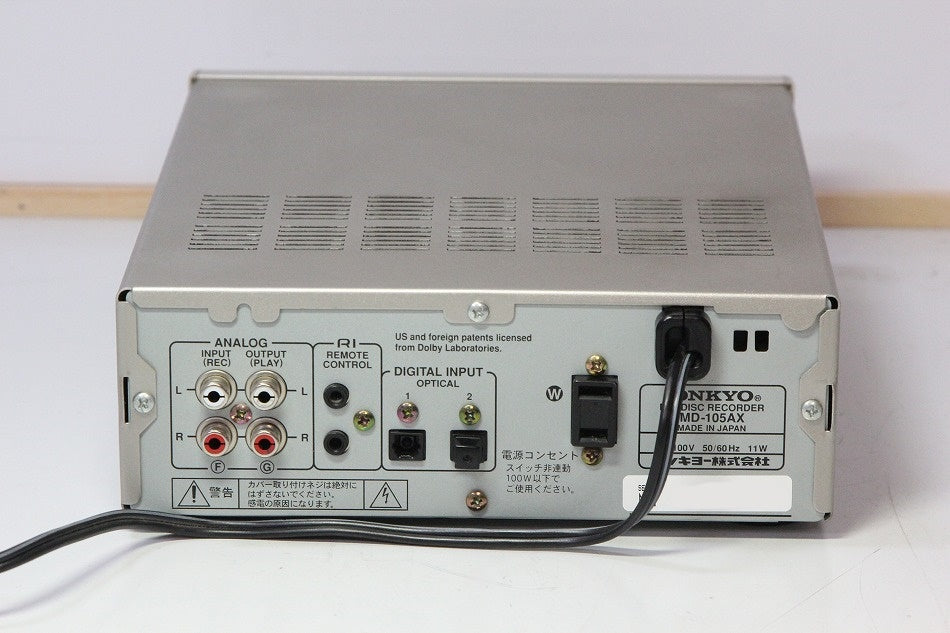 ミニディスクレコーダー MD-105AX 【中古品】