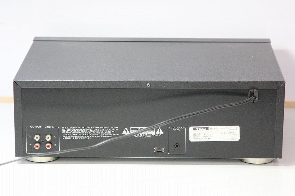 TEAC ティアック W-6000R ダブルカセットデッキ 【中古整備品】