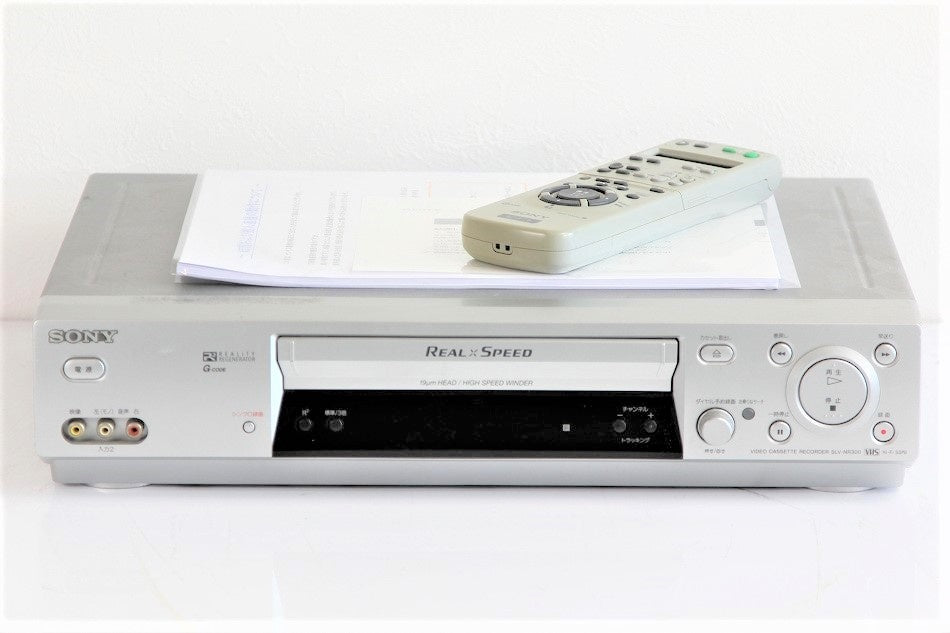 SONY VHSビデオデッキ SLV-NR300 リモコン付き 【中古品】