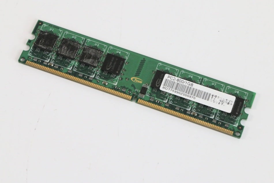 Teamメモリー デスクトップ用 (Long-DIMM) 240pin PC6400 DDR2 800MHz 1GB TEDD1024M800C6 【中古品】