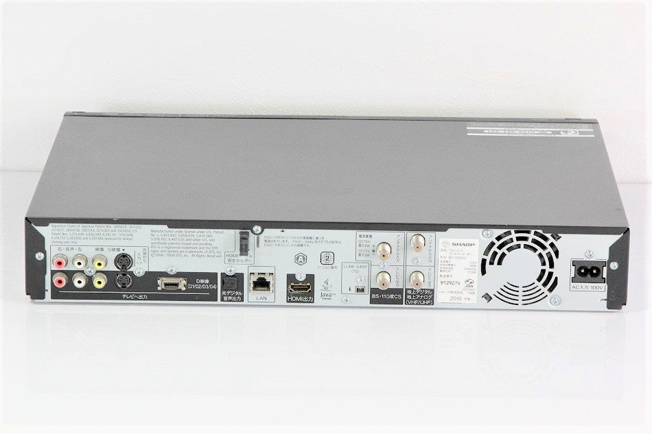 シャープ 320GB 1チューナー ブルーレイレコーダー AQUOS BD-HDS53 【中古品】