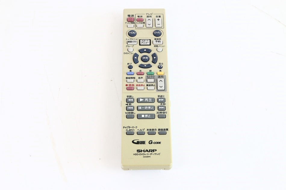 シャープ テレビリモコン GA426PA 【中古品】