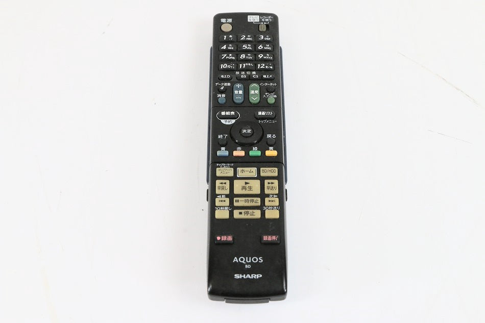 シャープ BDリモコン GA855PA 【中古品】