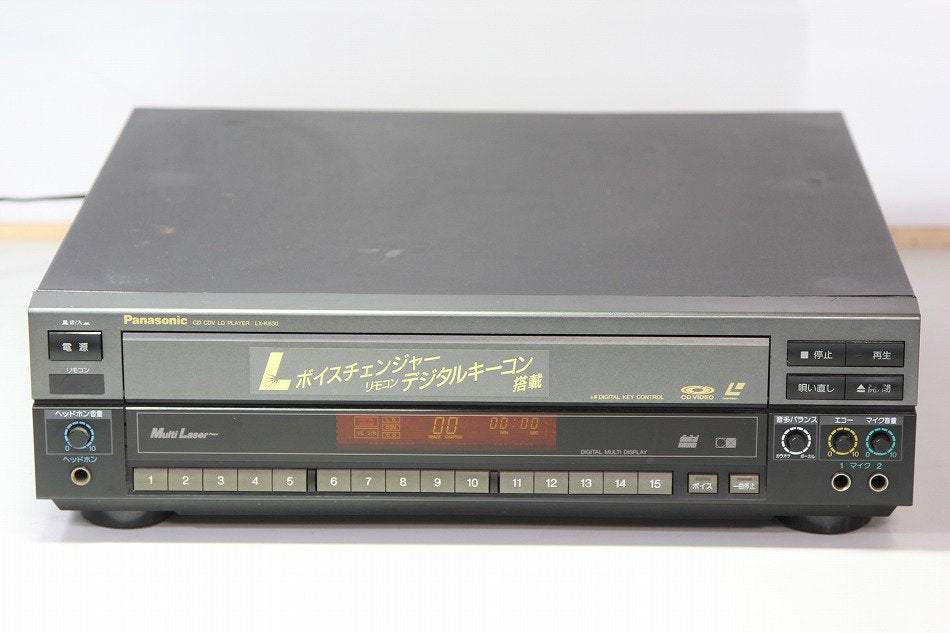 Panasonic パナソニック LX-K630 CD/LDプレーヤー カラオケ対応 【中古品】
