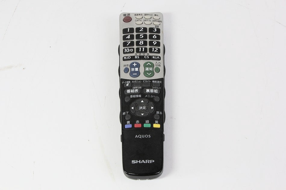 シャープ テレビリモコン GA826WJSA 【中古品】