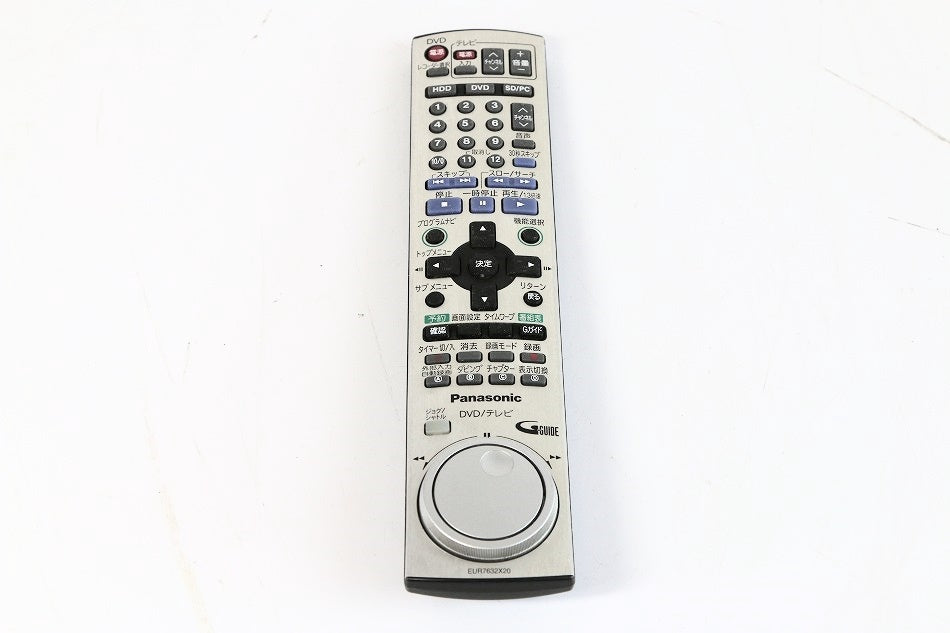 パナソニック DVDリモコン EUR7632X20 【中古品】
