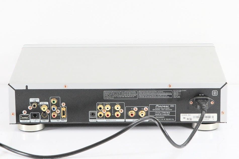 Pioneer DVDプレーヤー DVDオーディオ/SACD対応 DV-800AV 【中古品】