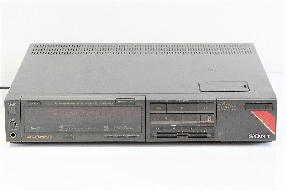 SONY SL-HF705 Hi-Band & Beta hi-fi ビデオデッキ 1986年製 【中古整備品】