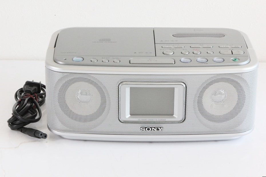 SONY CDラジオカセットコーダー CFD-E500TV(S) 【中古品】