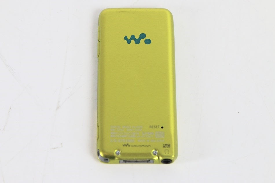 SONY ウォークマン Sシリーズ [メモリータイプ] スピーカー付 8GB ライムグリーン NW-S754K/G　【中古品】