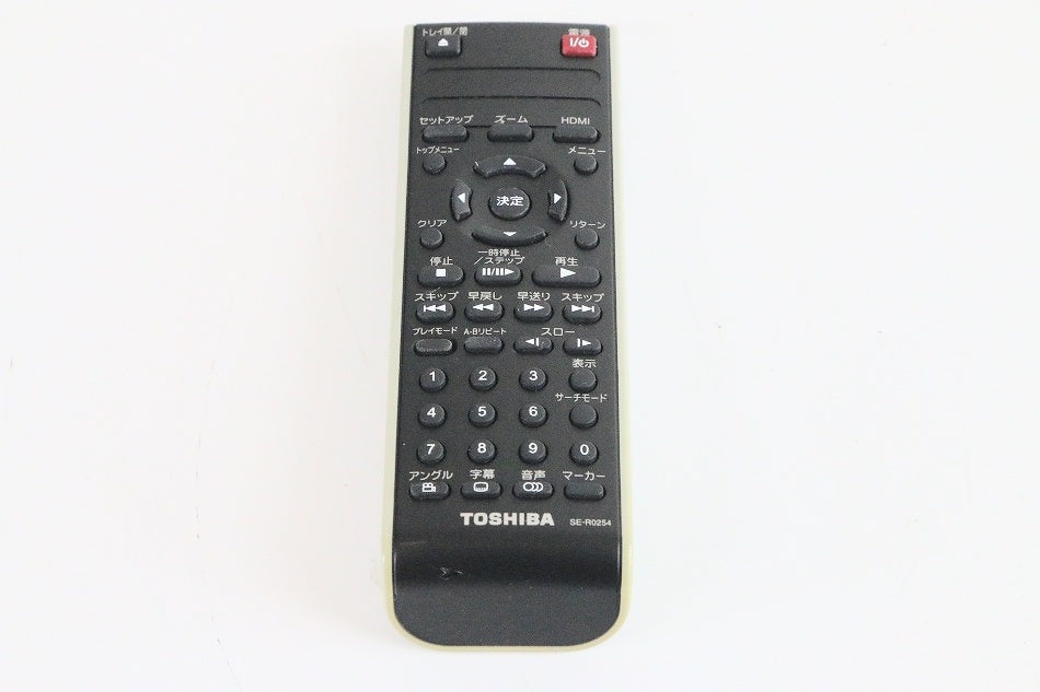 東芝 DVDリモコン SE-R0254　【中古品】