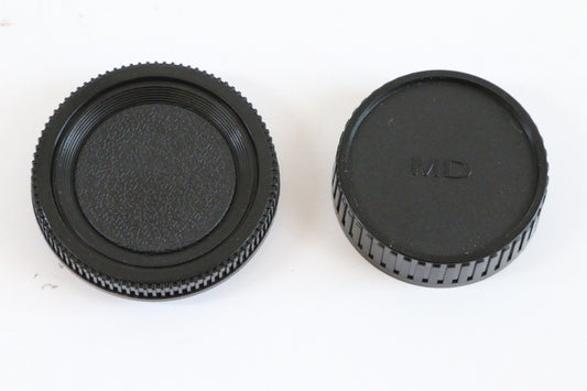 ミノルタ Minolta MD SR MC マウント用 互換/レンズ リアキャップ  ボディキャップ セット組　【新品】