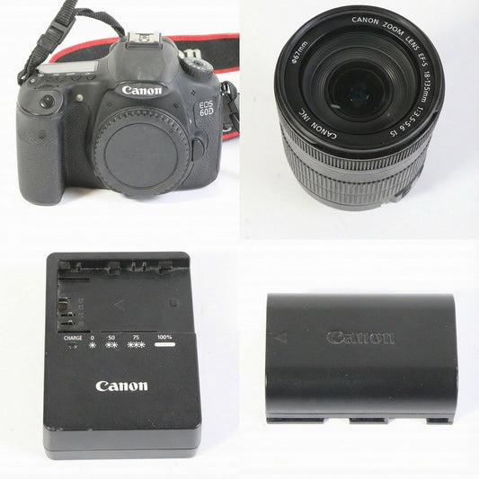 Canon デジタル一眼レフカメラ EOS 60D レンズキット EF-S18-135mm F3.5-5.6 IS 付属 EOS60D18135ISLK　【中古品】