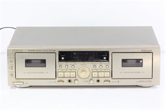 TEAC カセットデッキ ゴールド W-860R-N　【中古品】