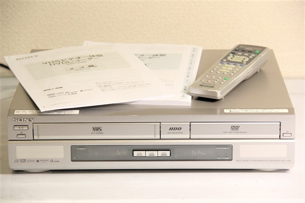 SONY “スゴ録” RDR-VH80 HDD搭載VHSビデオ一体型DVDレコーダー　【中古品】