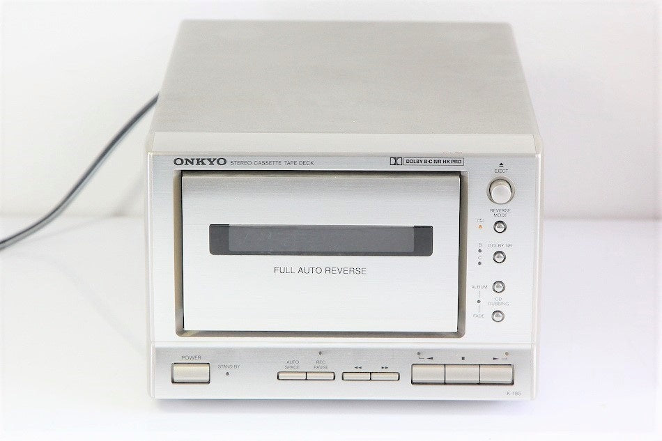 ONKYO オンキヨー（オンキョー）　K-185-S　カセットデッキ　【中古整備品】