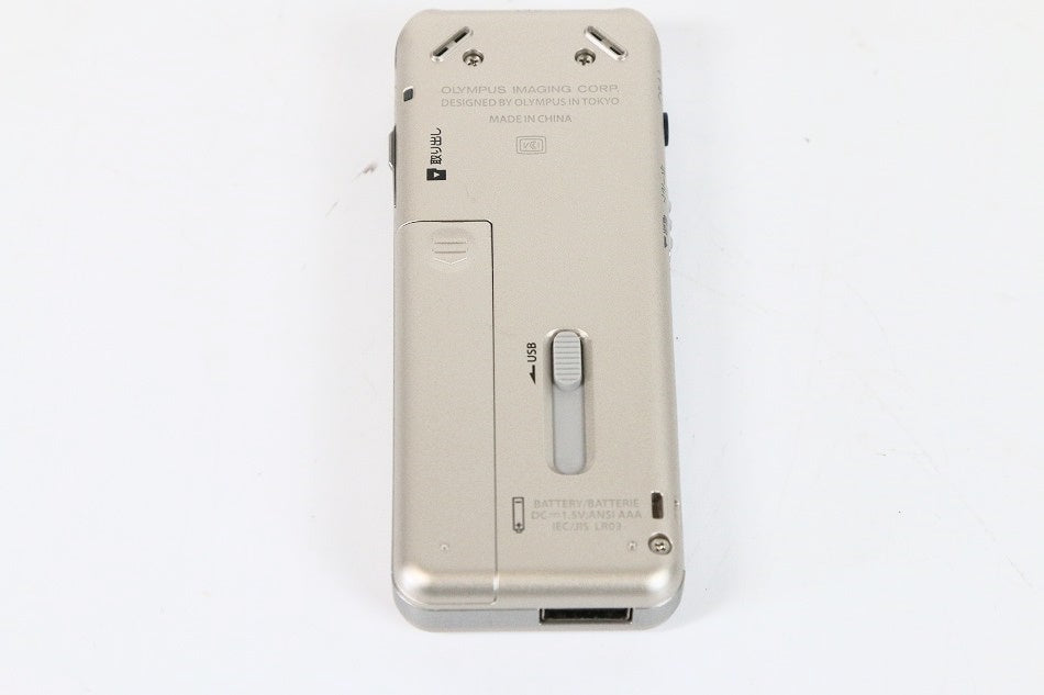OLYMPUS ICレコーダー VoiceTrek 8GB リニアPCM対応 指向性マイク搭載 FMチューナー付 GLD ゴールド V-803　【中古品】