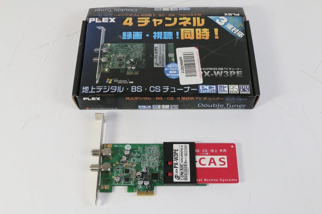 PLEX PCI Express接続 地上デジタル・BS・CS対応TVチューナー PX-W3PE REV1.3　【中古品】