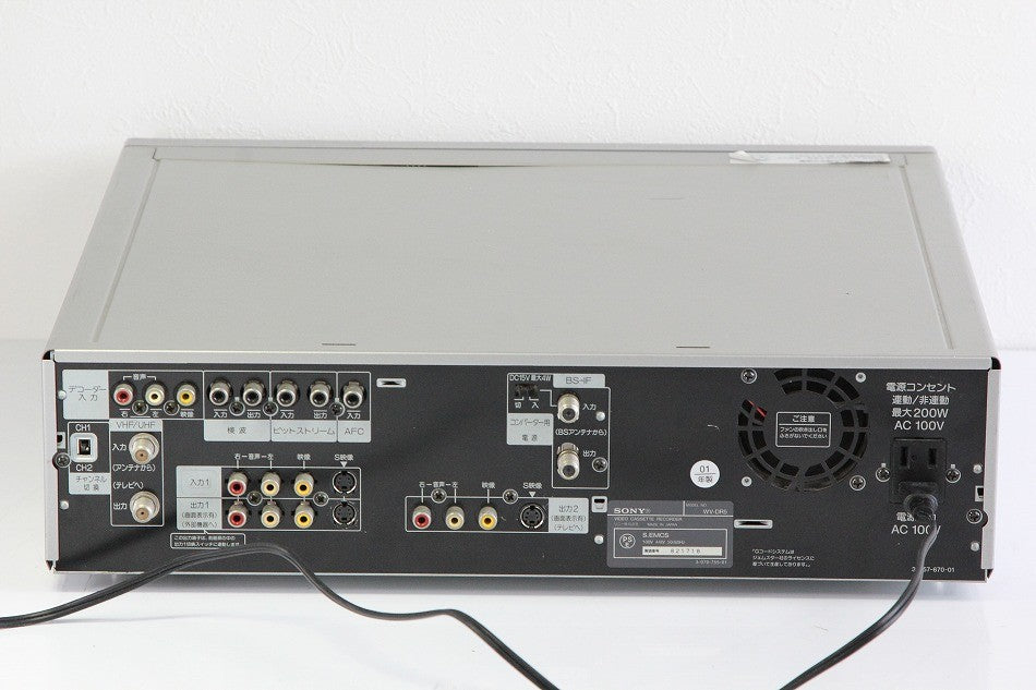 SONY miniDV/DV/VHSダブルビデオデッキ WV-DR5 【中古整備品】