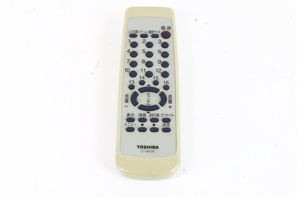 東芝 テレビリモコン CT-90135　【中古品】