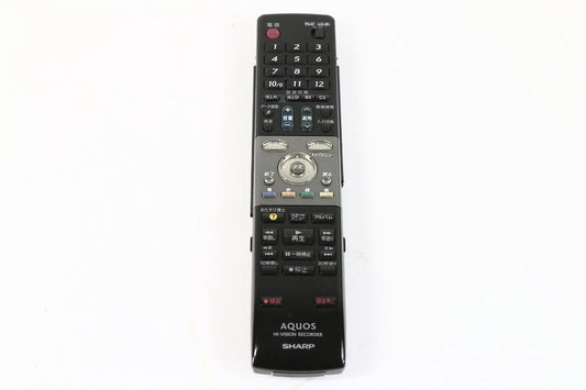 シャープ HI-VISION RECORDERリモコン GA617PA　【中古品】