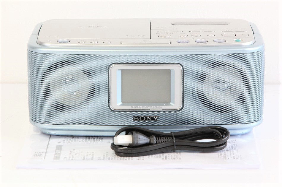 ソニー SONY CDラジオカセットレコーダー CFD-E501 : FM/AM対応 ブルー CFD-E501 L　【中古品】