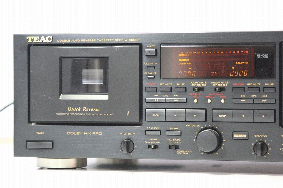 TEAC ティアック W-6000R ダブルカセットデッキ　【中古整備品】