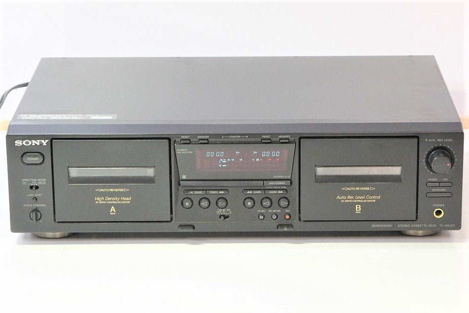 SONY TC-WE475 ツインリバースカセットデッキ　【中古整備品】