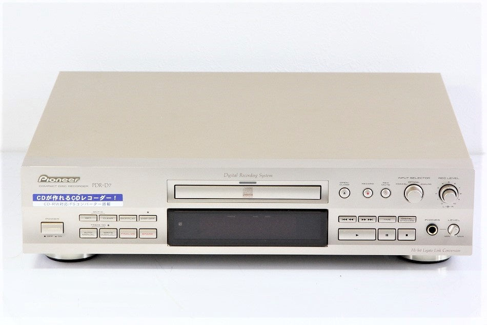 PIONEER パイオニア CDレコーダー PDR-D7 CD-R/CD-RW対応　【中古品】