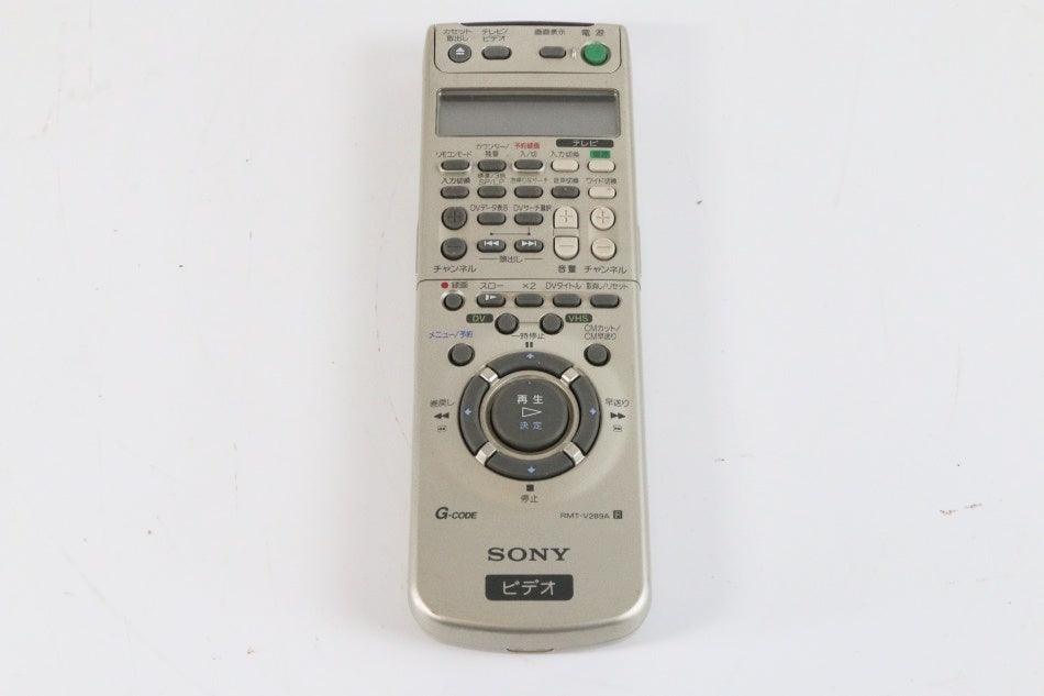 SONY RMT-V289 WV-DR9用リモコン ソニー RMT-V289A　【中古品】