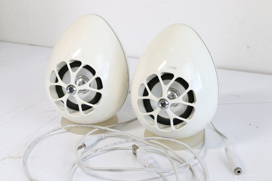 Olasonic USBスピーカー バスパワー 10W+10W TW-S7(W)　【中古美品】