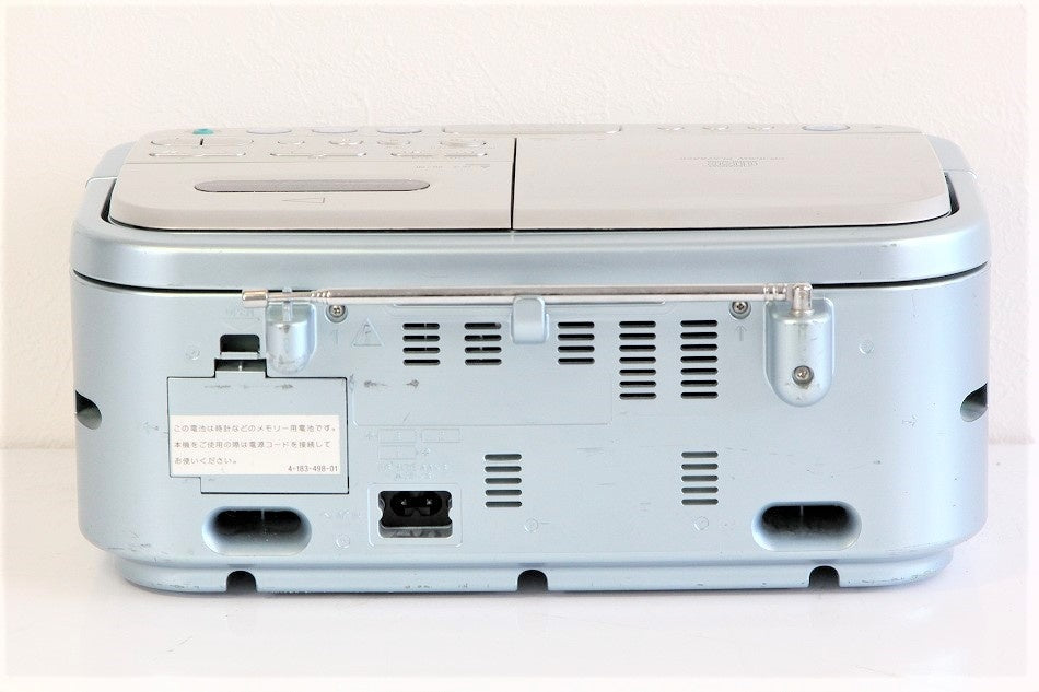 ソニー SONY CDラジオカセットレコーダー CFD-E501 : FM/AM対応 ブルー CFD-E501 L　【中古品】