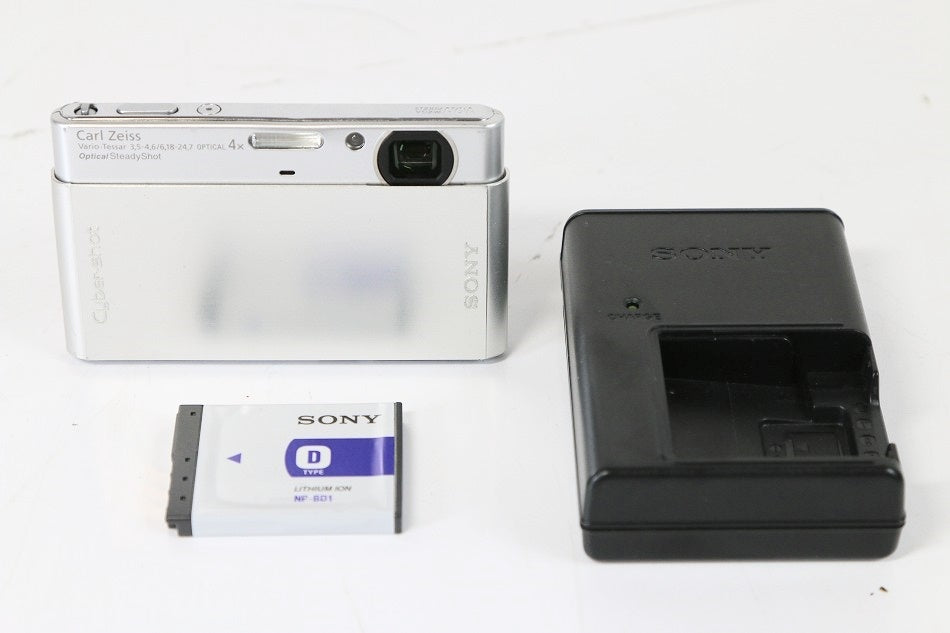 Sony Cybershot - t77 10 MPデジタルカメラwith 4 x光学ズームwith Super Steadyショット画像安定 DSCT77　【中古品】