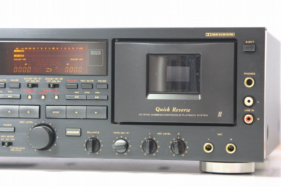 TEAC ティアック W-6000R ダブルカセットデッキ　【中古整備品】