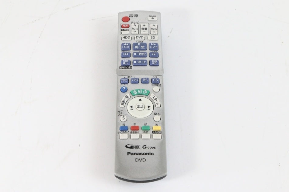 Panasonic ハイビジョンDVDレコーダー用リモコン N2QAYB000348　【中古品】