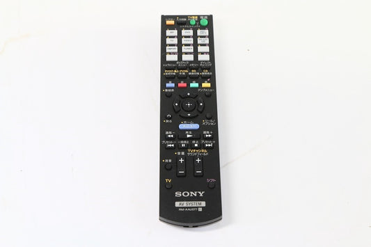 SONY ホームシアターシステム HT-CT350用リモコン RM-AAU077　【中古品】
