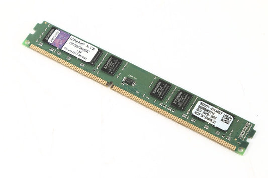Kingston PC3-10600U (DDR3-1333) 4GB 240ピン DIMM デスクトップパソコン用メモリ 型番：KVR1333D3N9/4G 高さ約18mm ロープロファイル　【中古品】
