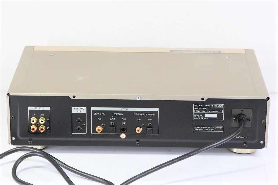 SONY MDデッキ　MDS-JB940　【中古品】