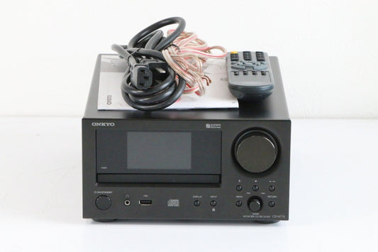 ONKYO ネットワークCDレシーバー ハイレゾ対応 ブラック CR-N775(B) 【国内正規品】　【中古品】