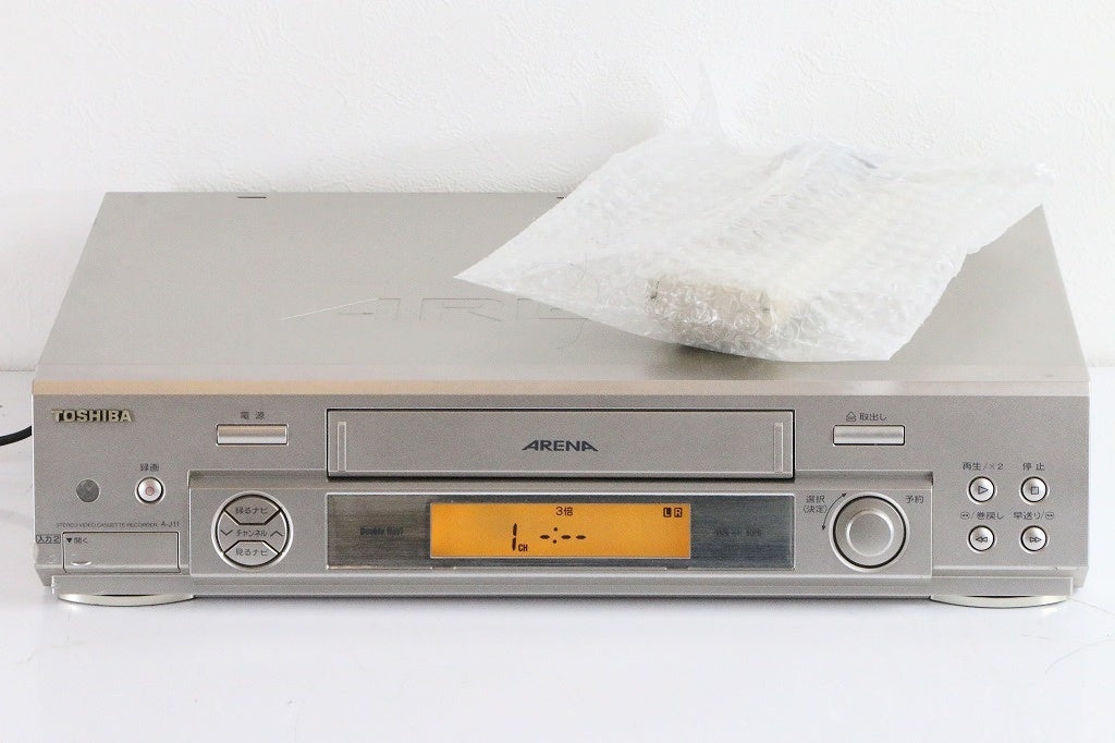 VHSビデオデッキ　A-J11　東芝　VHSビデオデッキ　【中古品】