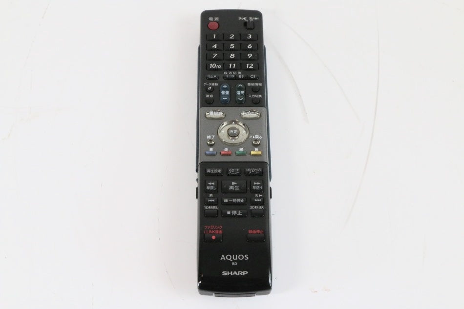 シャープ BDリモコン GA521PA　【中古品】