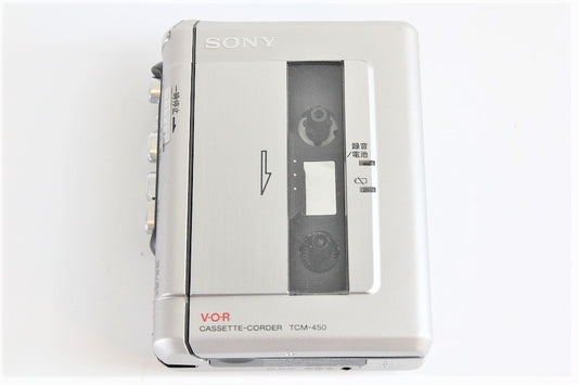 SONY スリムなテープレコーダー TCM-450　【中古整備品】