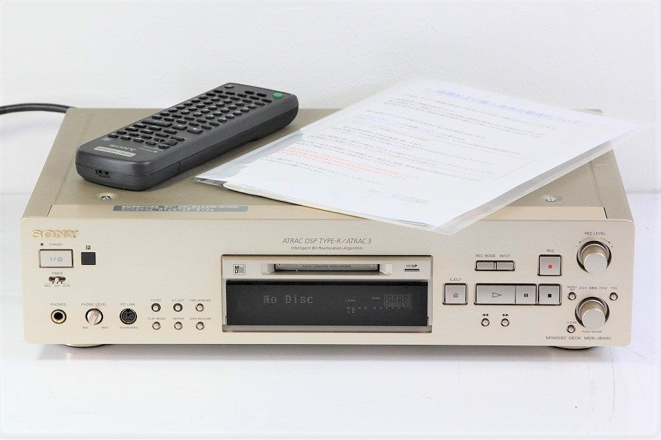 SONY MDデッキ　MDS-JB940　【中古品】